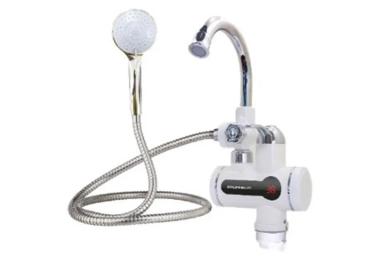 Проточний водонагрівач Grunhelm EWH-1X-3FSH-LED White