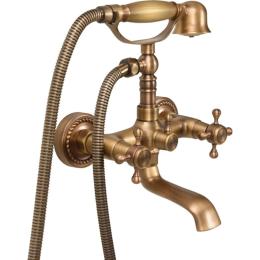 Змішувач води FALA для ванни з душом RETRO BRONZE 1 з 2-ма вентлями (75828)