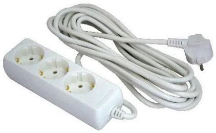 Мережевий фільтр Grunhelm G3W3M касетний, 3 м, 3 розетки