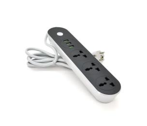 Мережевий фільтр Voltronic ТВ-Т56 Black 3 розетки + 3 USB, 2 м, перетин 3х0,75мм, 2500W