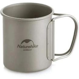 Чашка туристична Naturehike NH20CJ005 титанова з ручкою 450 мл (6927595745786)