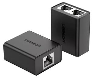Сплітер Ugreen CM210 RJ-45 1 to 2 Ethernet Converter, 2 шт Black (50923)