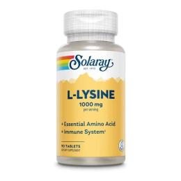 Амінокислота Solaray L-Lysine Free Form 1000mg - 90 tabs (2023-10-3006)