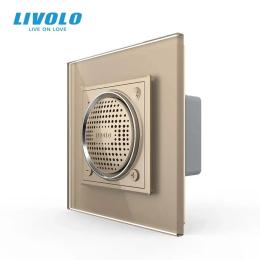 Bluetooth колонка LIVOLO золота 2.5D скло VL-C7FCF-2AS05