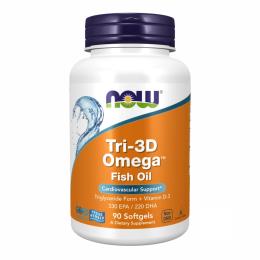 Рибячий жир та омега Now Foods Tri-3D Omega - 90 sgels (2022-10-0063)