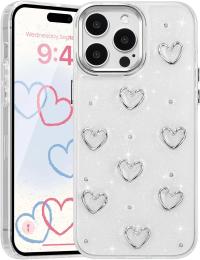 Чохол-накладка Infinity Silicone для iPhone 14 Pro Transparent Серце