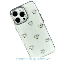 Чохол-накладка Infinity Silicone для iPhone 17 Pro Max Transparent Серце
