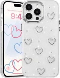 Чохол-накладка Infinity Silicone для iPhone 15 Pro Transparent Серце