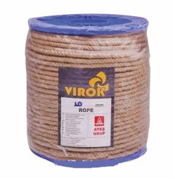 Канат джутовий VIROK ЕВА 14 мм x 100 м. пластикова бобіна 5% (86V141)