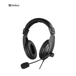 Накладні навушники Sandberg Saver MiniJack Headset Large, 3, 5мм Black (325-28)
