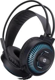 Накладні навушники HP DHE-8001U LED USB Black (DHE-8001U)