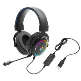 Накладні навушники HP DHE-8005S RGB 7.1 Black (DHE-8005S)