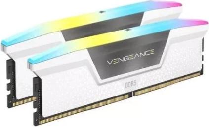 Оперативна память Corsair 64GB (2x32GB) DDR5 5200 MHz CL40 Vengeance RGB White (CMH64GX5M2B5200C40W)
