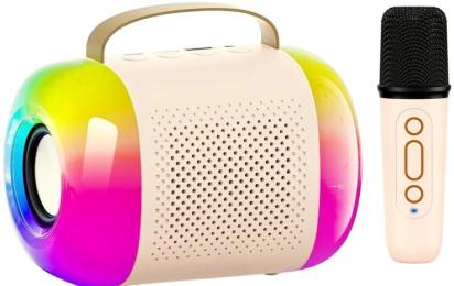 Акустика портативна Infinity K21 Bluetooth Beige +2 мікрофони