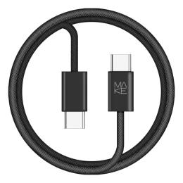 Дата-кабель MakeFuture MCB-CN1BK USB Type-C (тато)  -  USB Type-C (тато), 1m Black