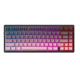 Клавіатура MCHOSE G75 Pro RGB Mechanical Matcha Latte Switch V2 Wireless Black Pink (MC-G75-16A)