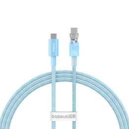 Дата-кабель Baseus P10319703311-00 USB Type-C (тато)  -  USB Type-C (тато), 1m Galaxy Blue with Smart Temperature Control