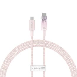 Дата-кабель Baseus P10319703411-00 USB Type-C (тато)  -  USB Type-C (тато), 1m Baby Pink with Smart Temperature Control
