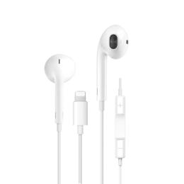 Дротові навушники WIWU Lightning Wired Earphone EB302 (directly use) White