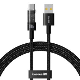 Дата-кабель Baseus P10373002111-00 USB Type-A (тато) - USB Type-C (тато), 1m Cluster Black Gem