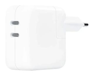 Блок живлення для ноутбука Infinity 35W Dual USB-C Port Power Adapter White
