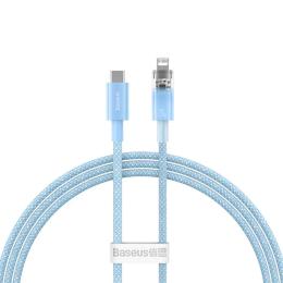 Дата-кабель Baseus CATS010203 USB Type-C (тато)  -  Lightning (тато), 1m Blue with Smart Temperature Control