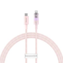 Дата-кабель Baseus CATS010204 USB Type-C (тато)  -  Lightning (тато), 1m Pink with Smart Temperature Control