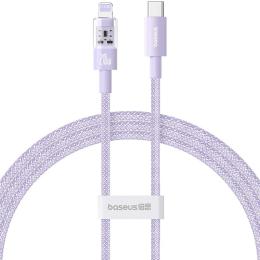 Дата-кабель Baseus P10373001511-01 USB Type-C (тато)  -  Lightning (тато), 2m Nebula Purple Gem