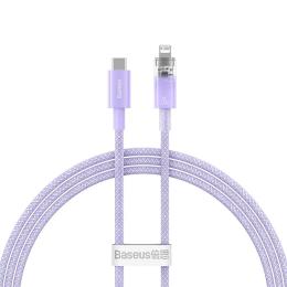 Дата-кабель Baseus CATS010205 USB Type-C (тато) - Lightning (тато), 1m Purple with Smart Temperature Control