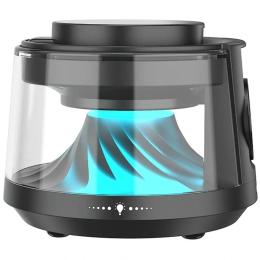Бездротовий зарядний пристрій WIWU Wi-W039 Flow 5 in 1 Wireless Charger with ambient light &amp; speaker Black