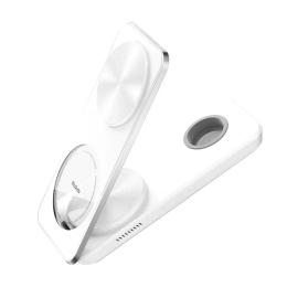 Бездротовий зарядний пристрій Mcdodo CH-1150 Foldable Magnetic Travel Charging Station 3in1 White
