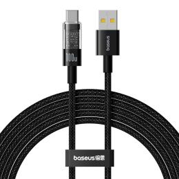 Дата-кабель Baseus P10373002111-01 USB Type-A (тато) - USB Type-C (тато), 2m Cluster Black Gem