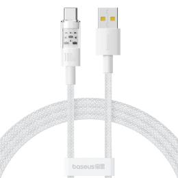 Дата-кабель Baseus P10373002211-00 USB Type-A (тато) - USB Type-C (тато), 1m Moon White Gem