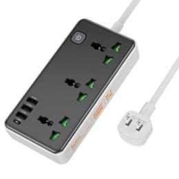 Мережевий фільтр Hoco AC7 Storm 3-position socket (1C3A) Black