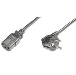 Кабель живлення Digitus Schuko 90/M  -  C13/F, 0.75м Black (AK-440109-008-S)