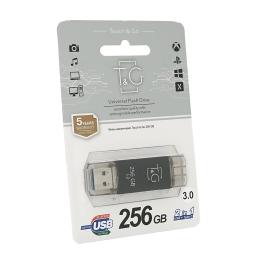 Флеш память T&amp;G 009 Star B, USB 3.0 + Type-C, 256GB, Metal, Blister