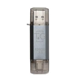 Флеш память T&amp;G 009 Star S, USB 3.0 + Type-C, 128GB, Metal, Blister