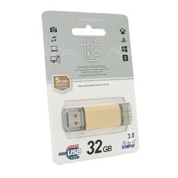 Флеш память T&amp;G 009 Star S, USB 3.0 + Type-C, 32GB, Metal, Blister
