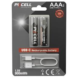 Акумулятор Pkcell Ni-MH AAA/HR03 900 mAh BL 2шт (PKAAA-900)