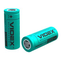 Акумулятор Videx Li-ion 26650 5000mAh 1 шт, без захисту, Bulk (26650/5000/1B)