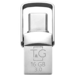 Флеш память T&amp;G 104, USB 3.0 + Type-C, 16GB, Metal, Blister