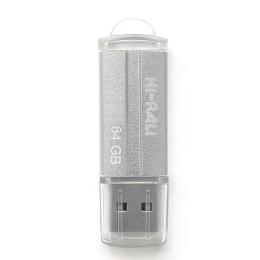 Флеш память Hi-Rali Rocket, USB 2.0, 64GB, Metal, Blister