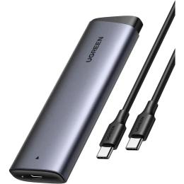 Зовнішня кишеня для диска Ugreen CM767 USB 3.2 Gen 2 M.2 NVMe Gray (35267)