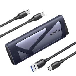 Зовнішня кишеня для диска Ugreen CM767 M.2 NVME/SATA to USB 3.2 Gray (15813)