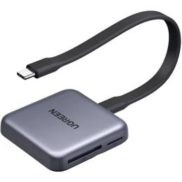 Картрідер Ugreen Card Reader USB 3.2 Magnetic, USB-C SD/MicroSD UHS-II 312 МБ/с PD 100W CM898