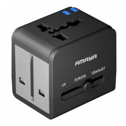 Мережевий перехідник Amaya X10W 10W + 1USB-A/1C Black