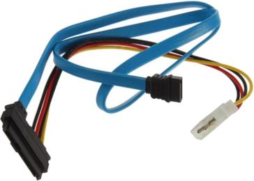 Кабель для підєднання накопичувачів інформації VALUE SATA 7pin (F) to SAS (SFF-8482) 0.7m (S0130)