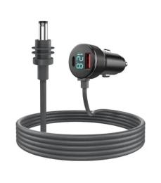 Кабель живлення для роутера E-NET Mini E-NET автомобільний прикурювач/DC з USB Type-C та LED 5м