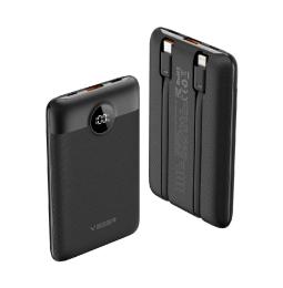 Зовнішній портативний акумулятор Veger C11 10000mAh Black 22.5W