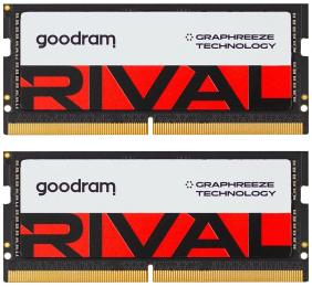 Оперативна память GoodRam 64GB (2x32GB) SO-DIMM DDR5 5600 MHz CL40 Rival (GGEES5-56L40/64GDC)